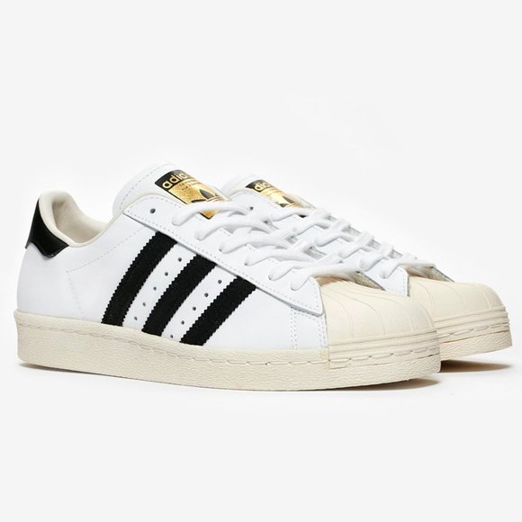 Adidas Superstar 80's White Black G61070 Mens 10.5